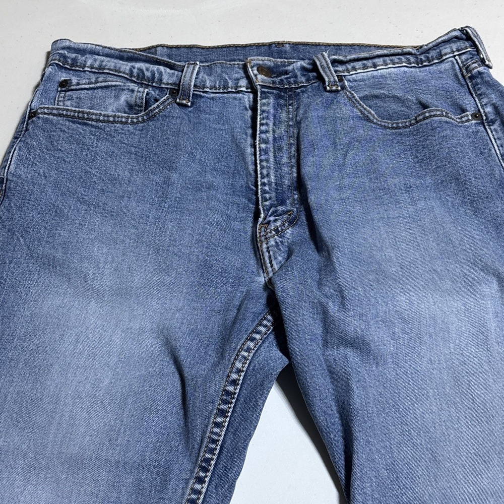 Levi's 505 Jeans Men's Size 36x30 Blue Regular Fit Straight Leg Cotton Denim - Picture 4 of 8